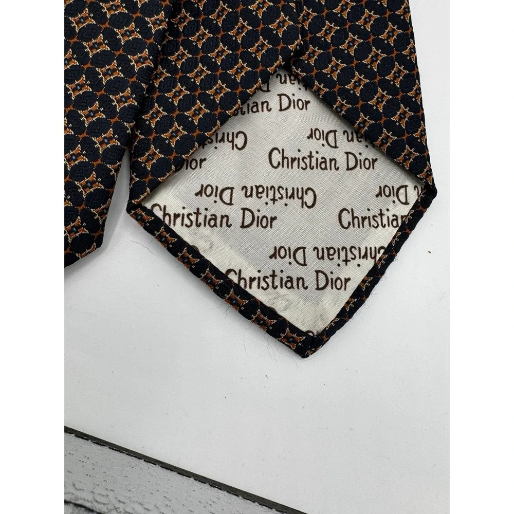 Christian Dior VTG Brown Dress Tie EUC A2